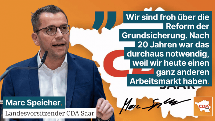 CDA Saarland begrüßt Einigung beim Bürgergeld